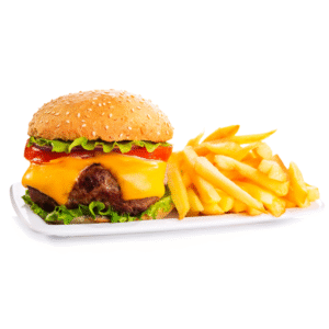 Hamburguesa completa c/ Fritas